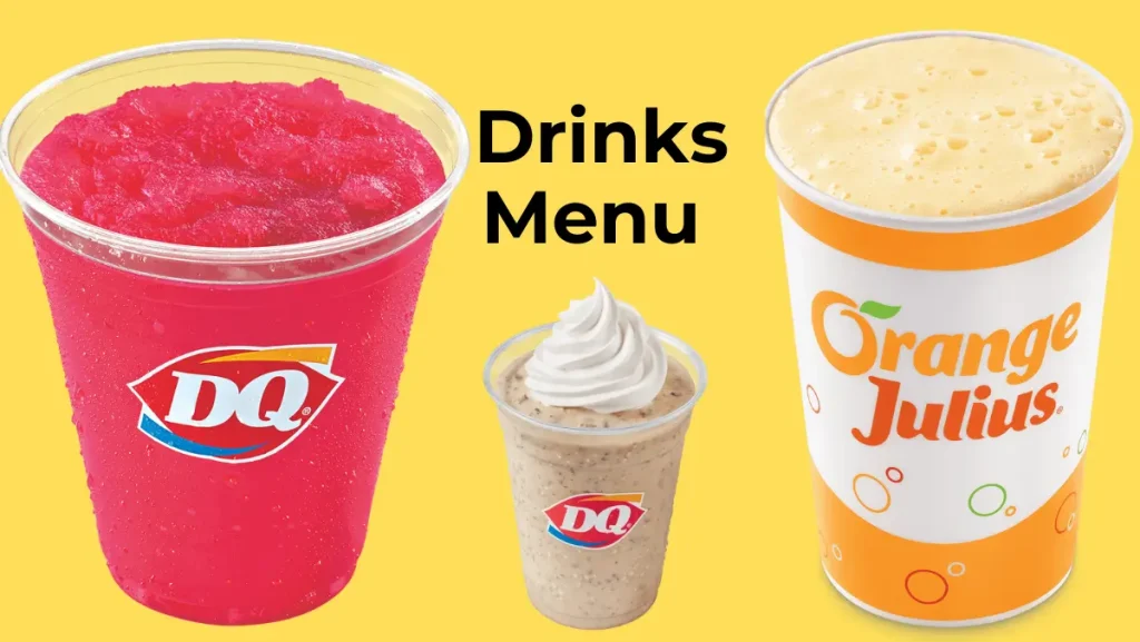 Dairy Queen Drinks Menu 