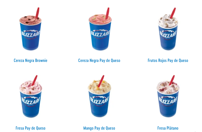 Dairy Queen Menú Precios México