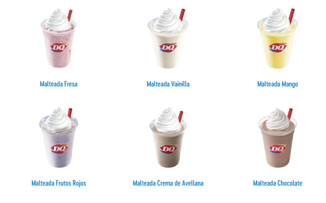 Dairy Queen BLIZZARD TREATS Menú