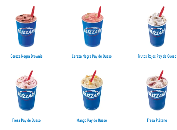 Dairy Queen Menú Precios México